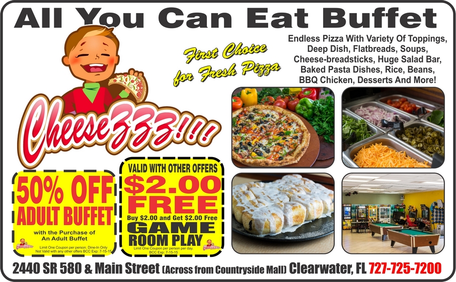 Coupon for Cheese ZZZ Pizza & Buffet